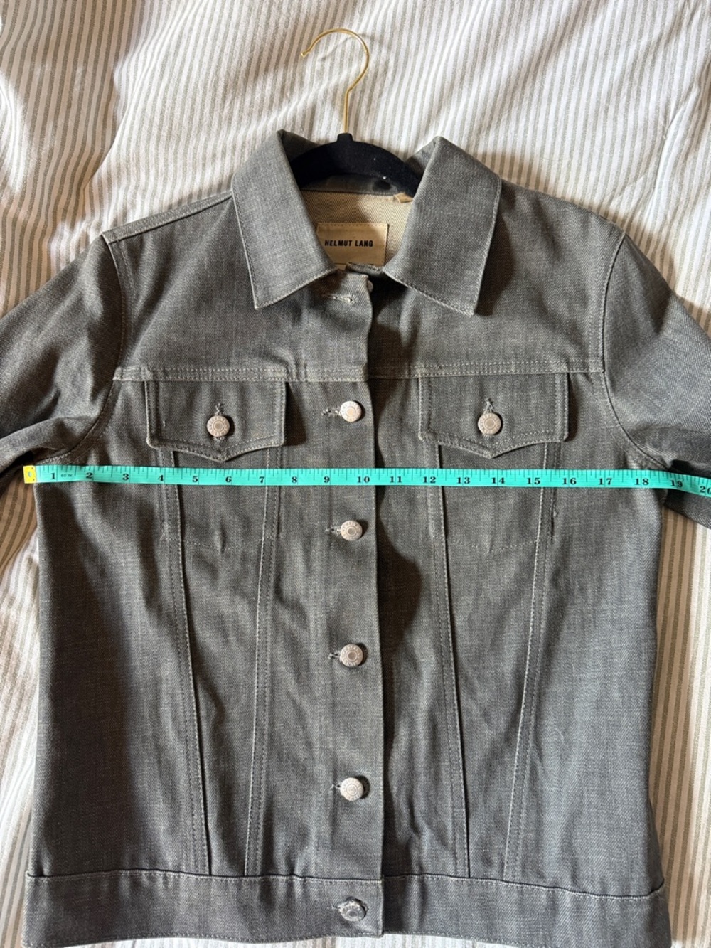 Helmut Lang Vintage 1999 Classic Grey Denim Jacket - Picture 7 of 7
